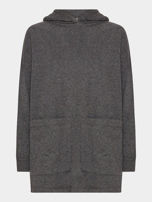 Comfy Copenhagen ApS Being Good Hoodie Dark Grey Melange