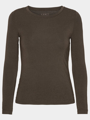 Comfy Copenhagen ApS Cashmere Loving Blouse Coffee Melange