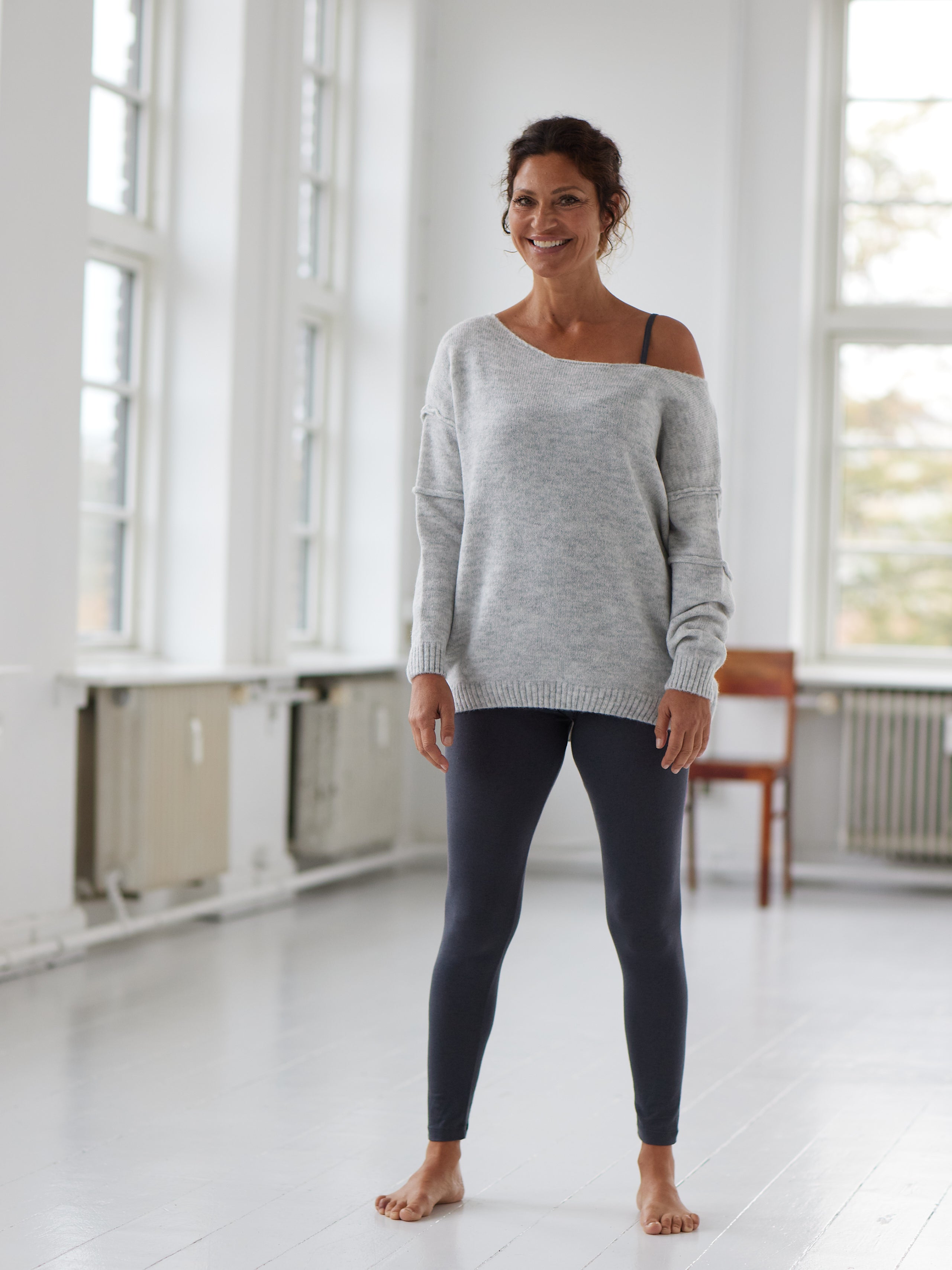 Comfy Copenhagen ApS Cashmere Pleasing Leggings Dark Grey Melange