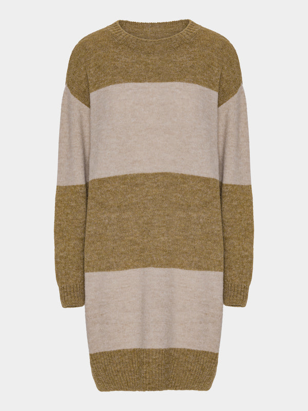 Comfy Copenhagen ApS Comfy Knit Dress Knit Khaki / Sand