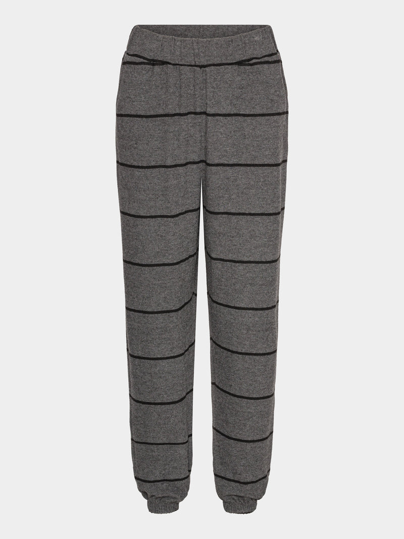 Comfy Copenhagen ApS Comfy Pants Pants Black / Dark Grey Stripe