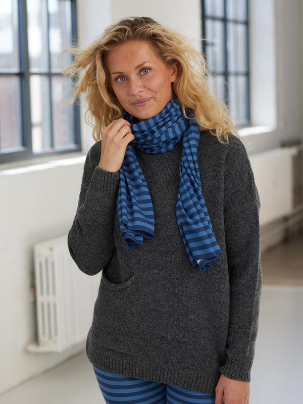 Comfy Copenhagen ApS Comfy Scarf Scarf Blue Stripes