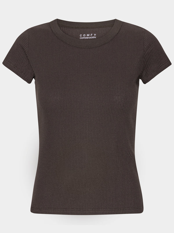 Comfy Copenhagen ApS Dreamy Tee T-shirt Coffee