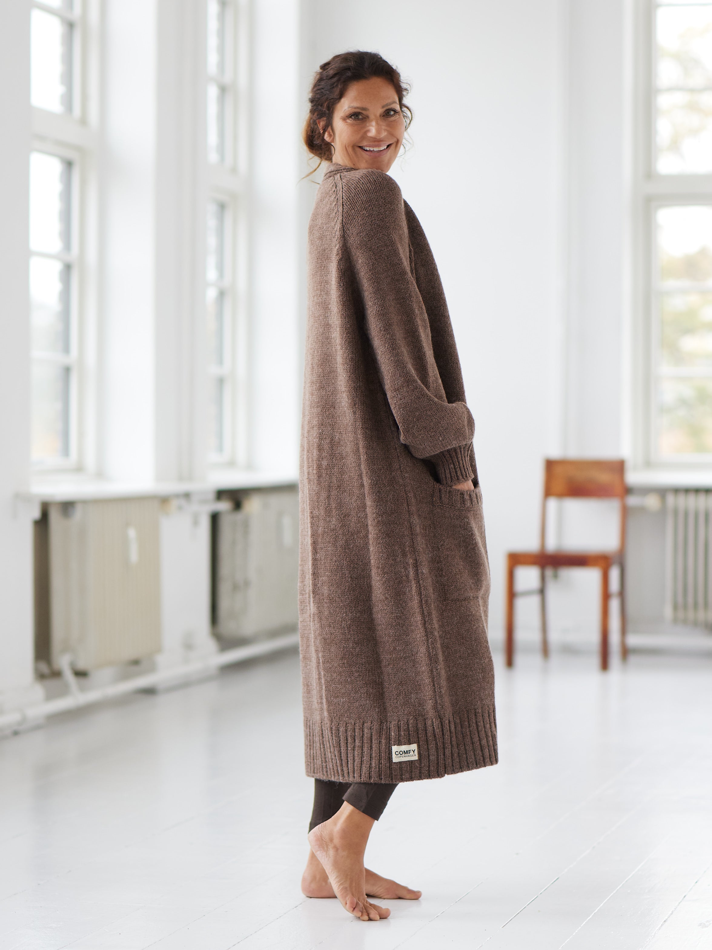 Comfy Copenhagen ApS Embrace Knit Cardigan Coffee