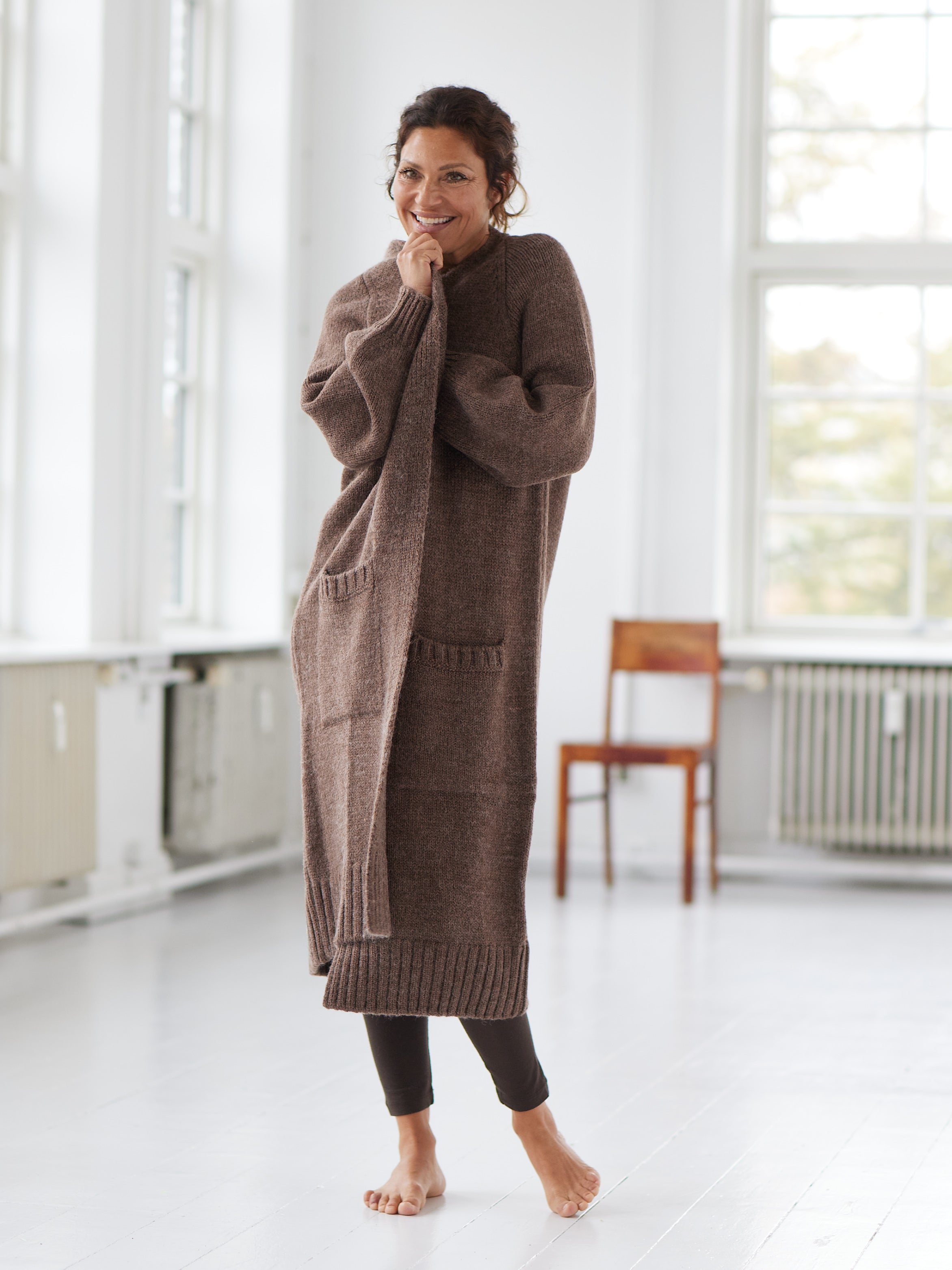 Comfy Copenhagen ApS Embrace Knit Cardigan Coffee