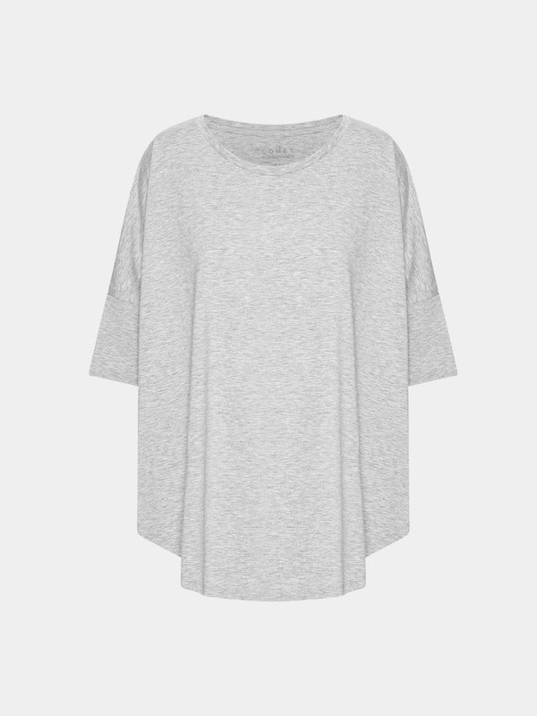 Comfy Copenhagen ApS Everything Glowes T-shirt Light Grey Melange