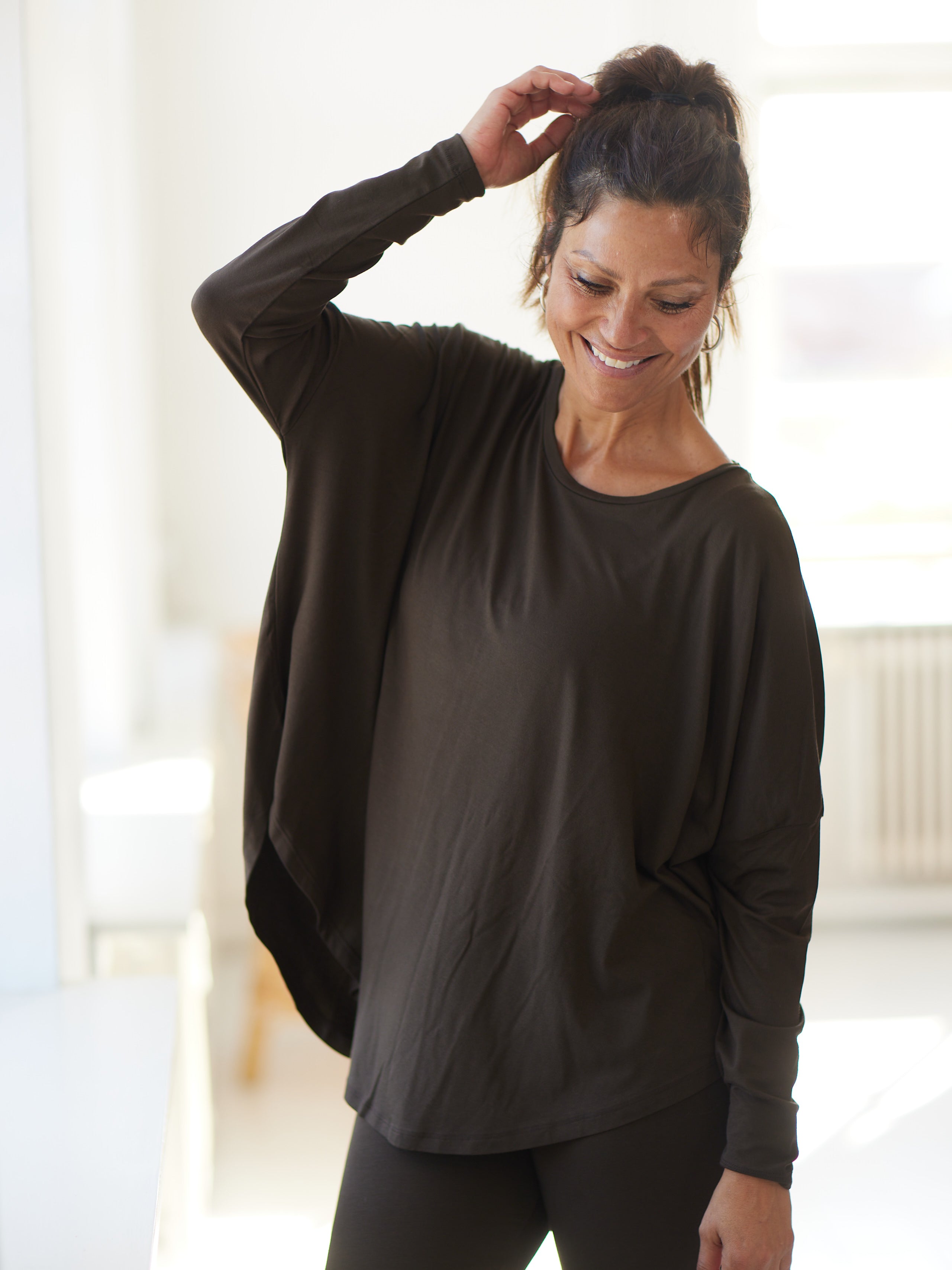 Comfy Copenhagen ApS Everything Glowes - Long Sleeve Blouse Coffee