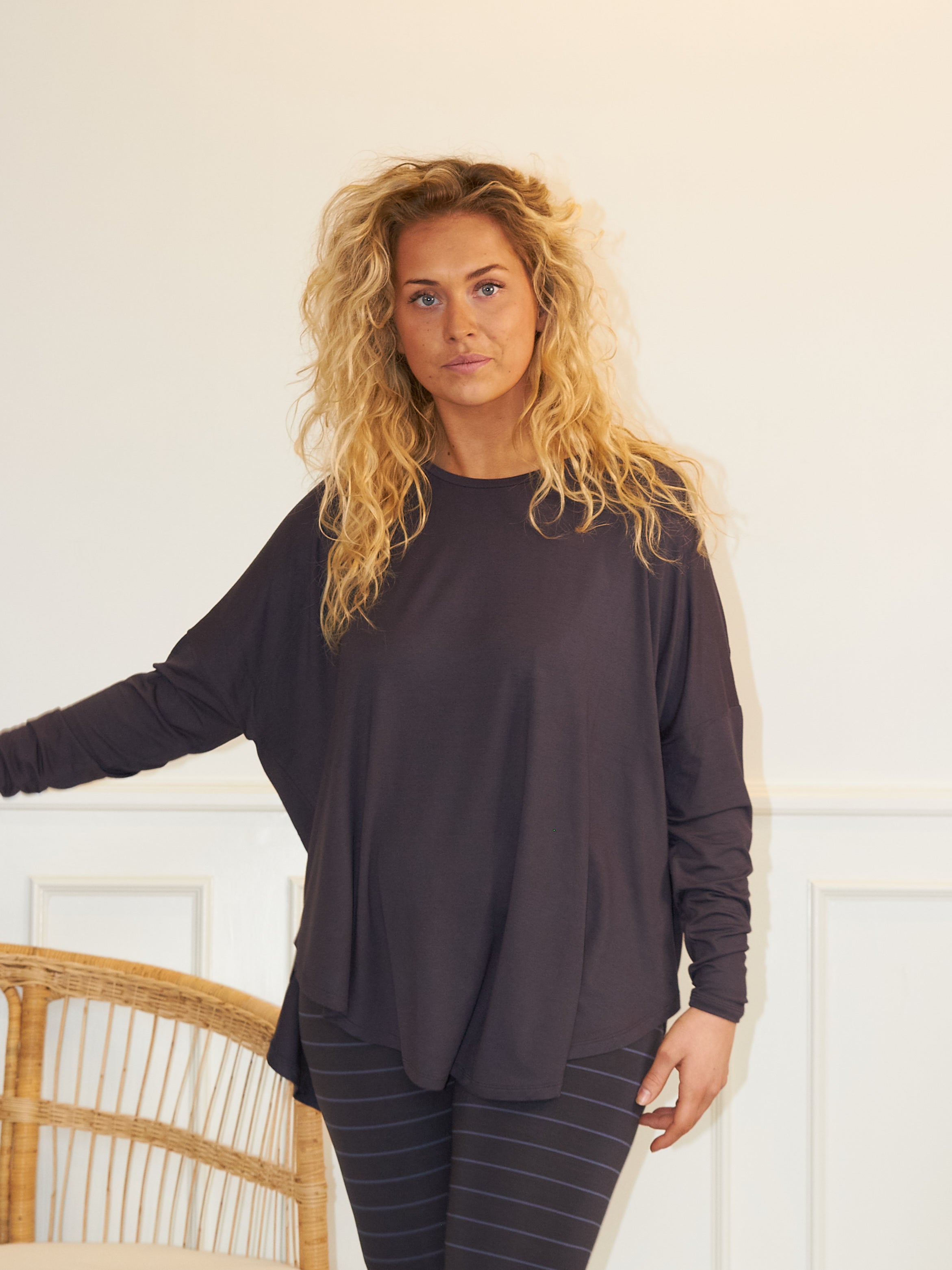 Comfy Copenhagen ApS Everything Glowes Long Sleeve Blouse Antracit