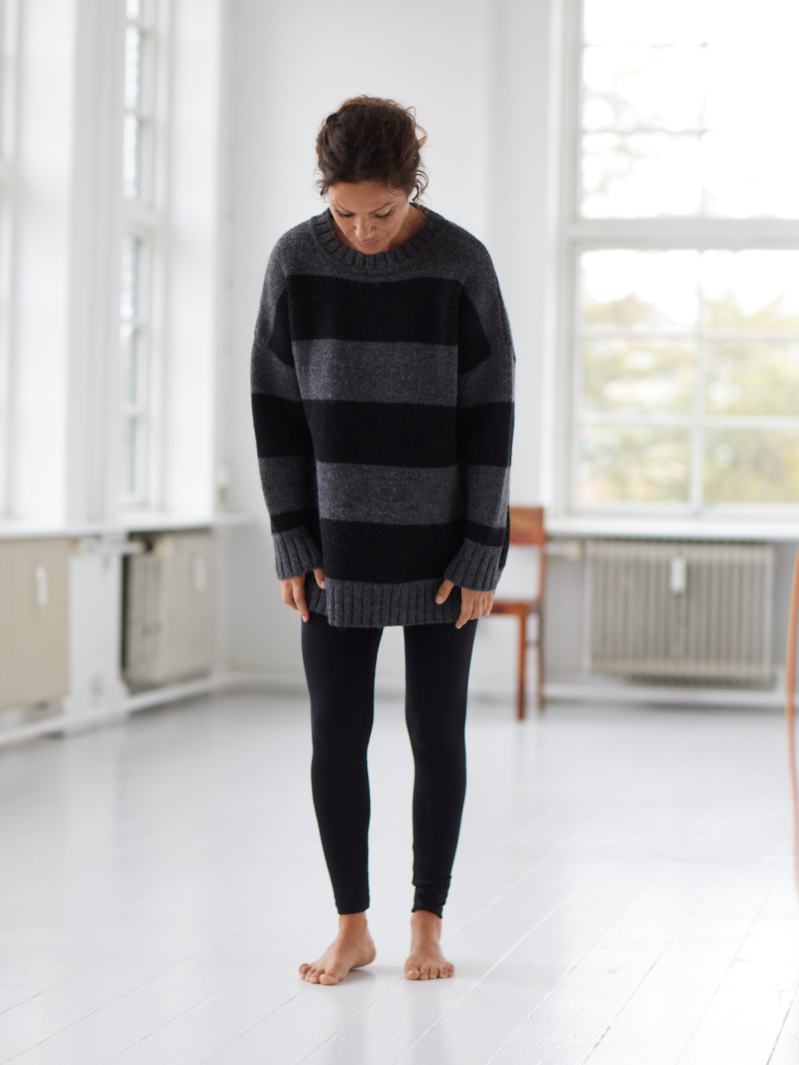 Comfy Copenhagen ApS For Your Love Knit Black / Dark Grey Melange