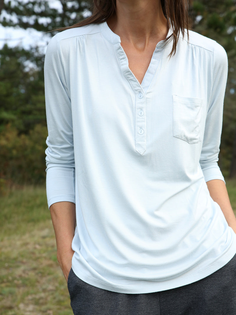 Comfy Copenhagen ApS Gimme Shelter Blouse Baby Blue