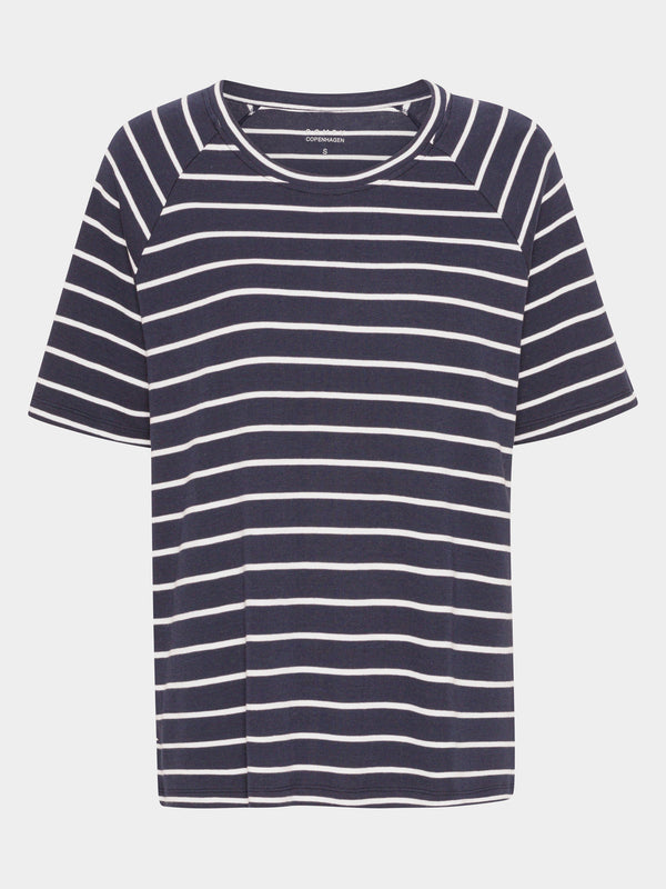 Comfy Copenhagen ApS Good Times T-shirt Navy Stripe
