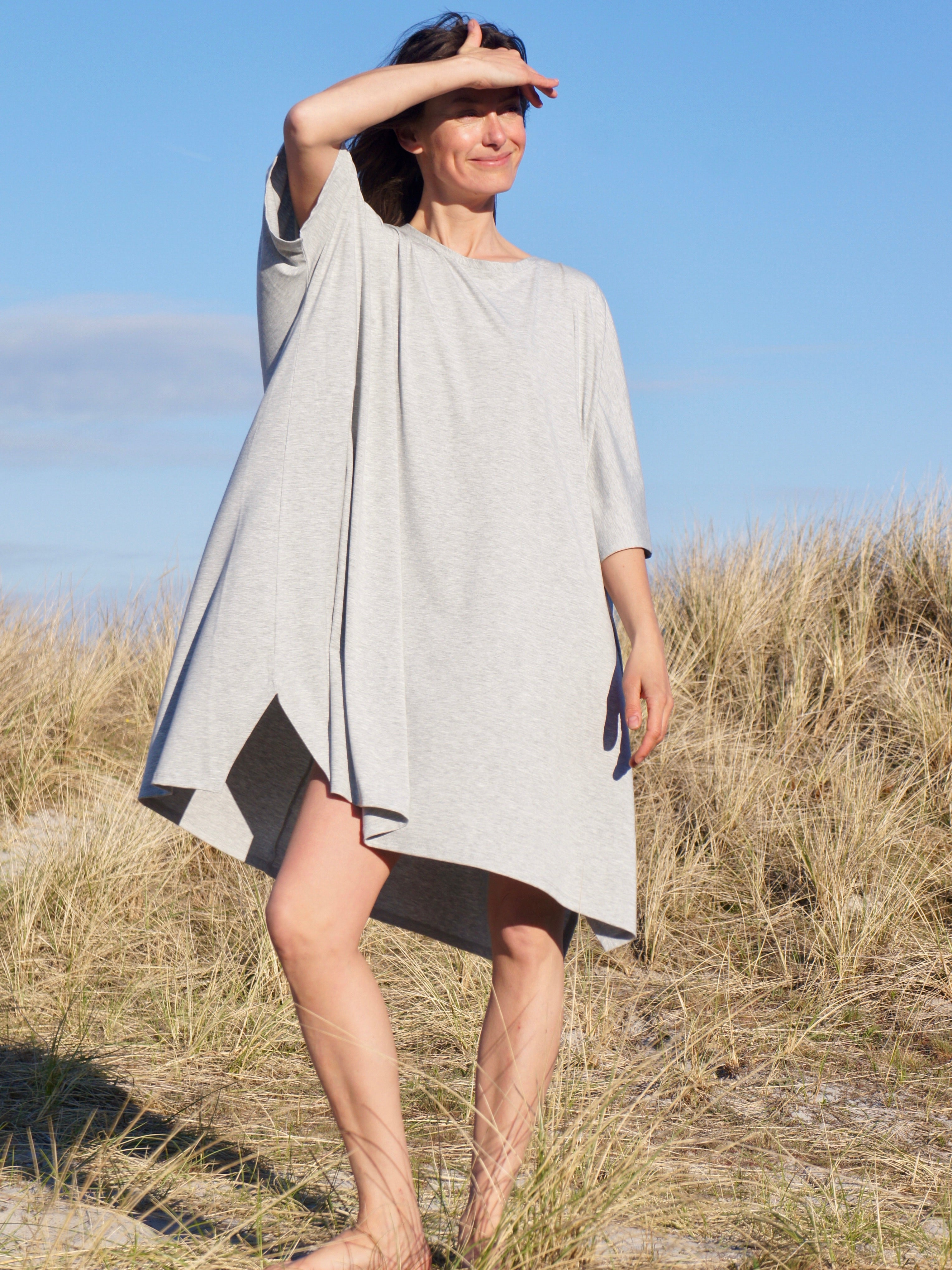 Comfy Copenhagen ApS Higher Love Dress Light Grey Melange