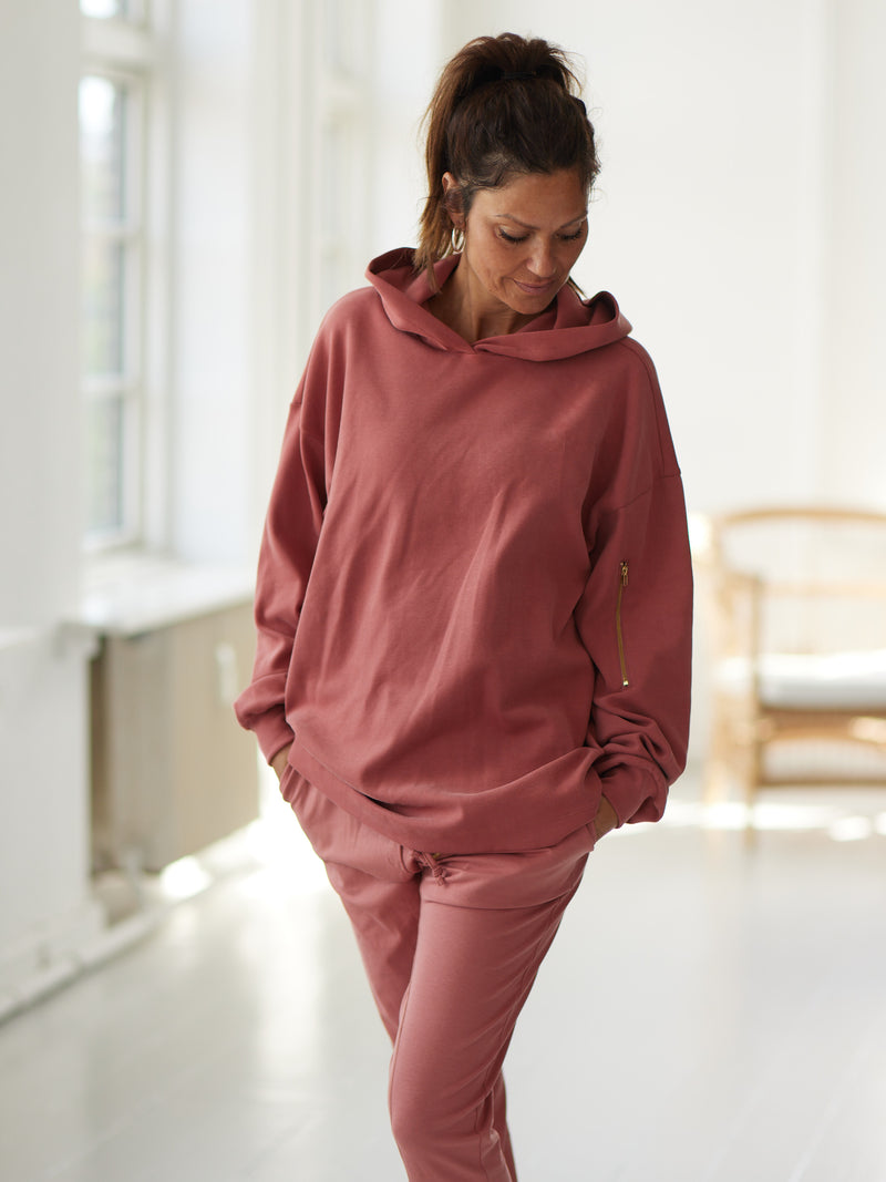 Comfy Copenhagen ApS Kind Of Love Hoodie Rusty Rose