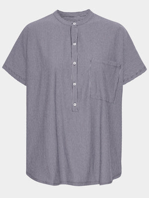 Comfy Copenhagen ApS Love And Comfy Shirt Asphalt Pin Stripe