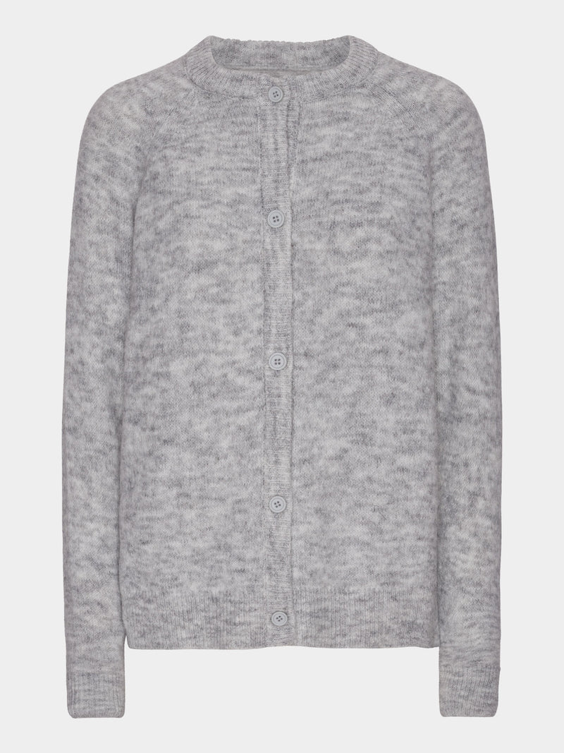 Comfy Copenhagen ApS Nice And Soft - Cardigan Knit Cardigan Light Grey Melange