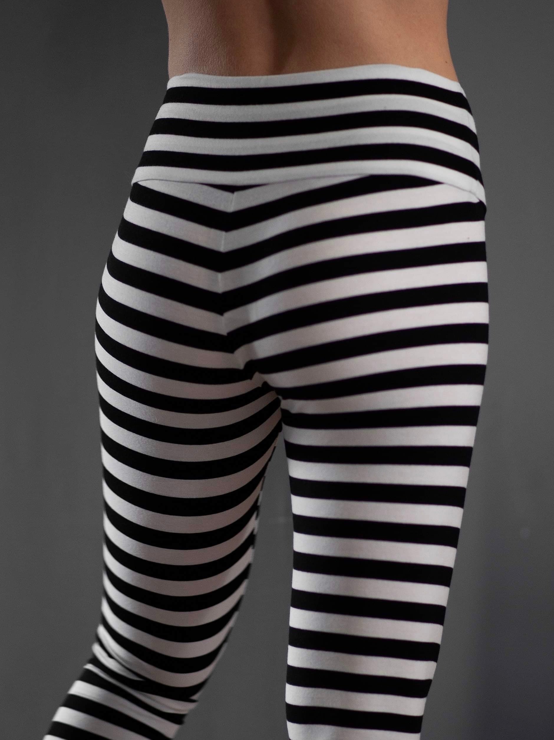 Comfy Copenhagen ApS Pleasing Viscose Leggings Black / White