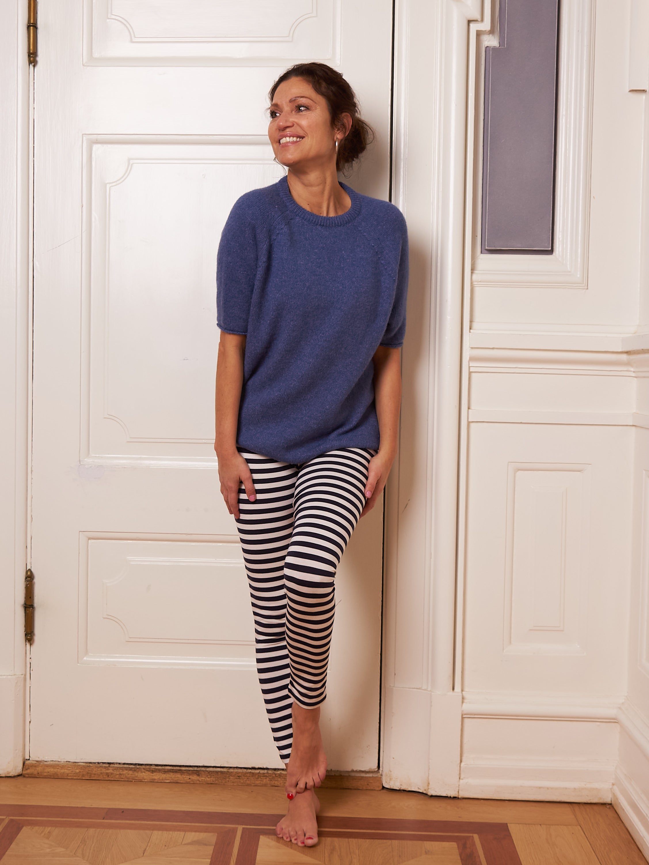 Comfy Copenhagen ApS Pleasing Leggings Navy / White