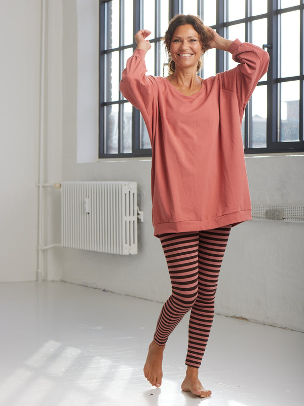 Comfy Copenhagen ApS Pleasing Leggings Coffee / Rusty Rose