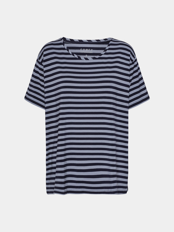 Comfy Copenhagen ApS Slow Tee T-shirt Navy / Dusty Blue