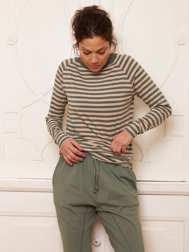 Comfy Copenhagen ApS Somebody To Love Blouse Green / Sand
